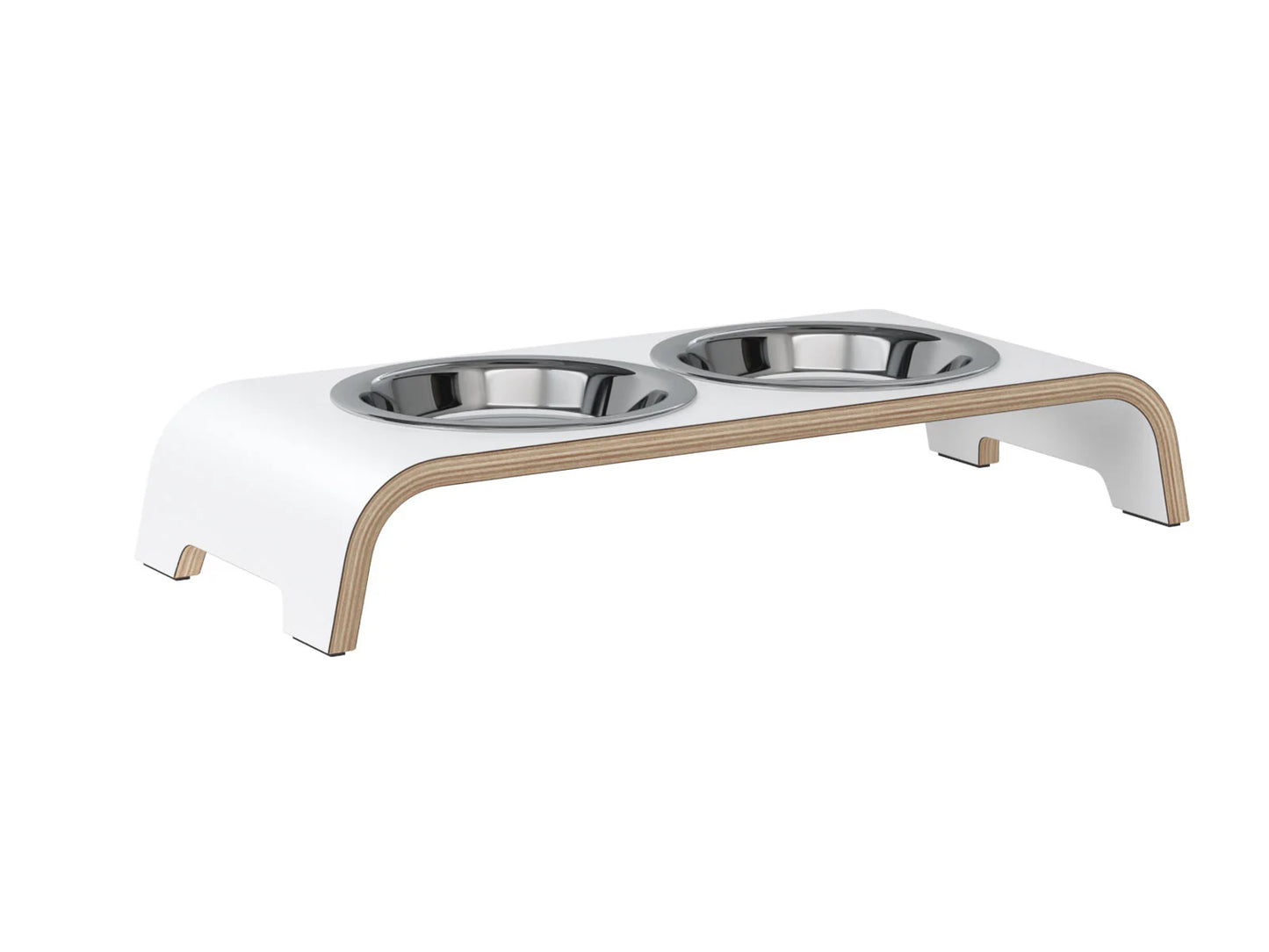 catBar weiß mit Edelstahl