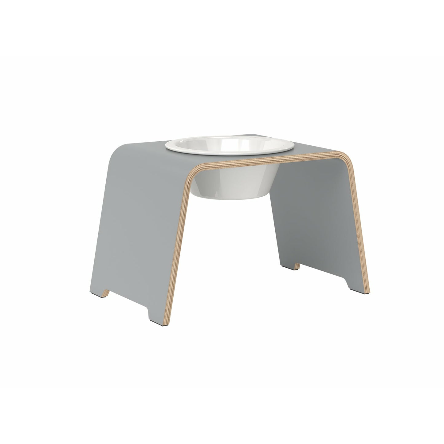 dogBar® Single grau mit Porzellan