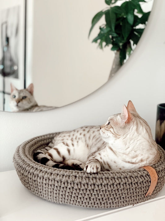 Coco Katzenkorb hellbraun