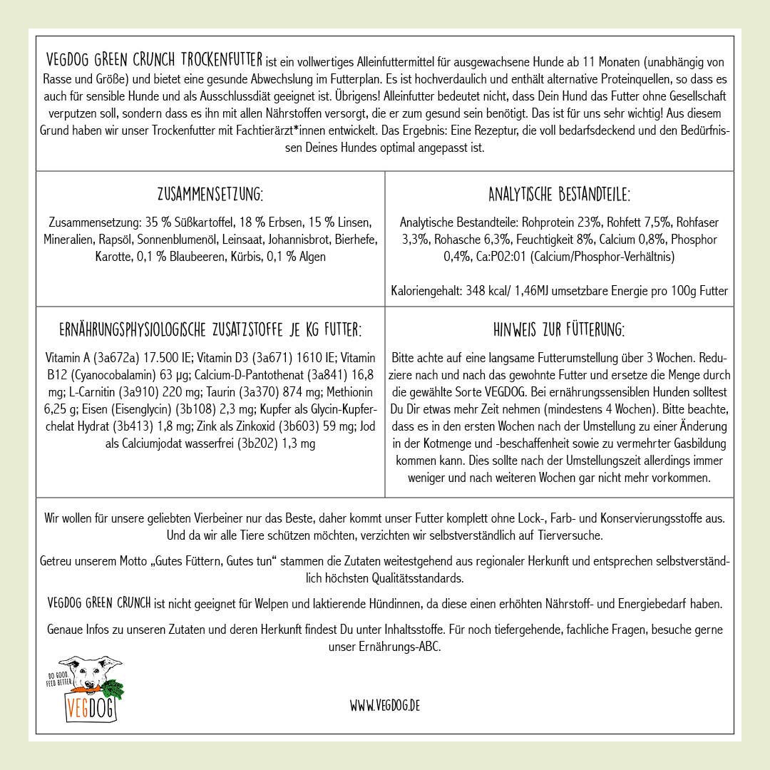 GREEN CRUNCH Trockenfutter
