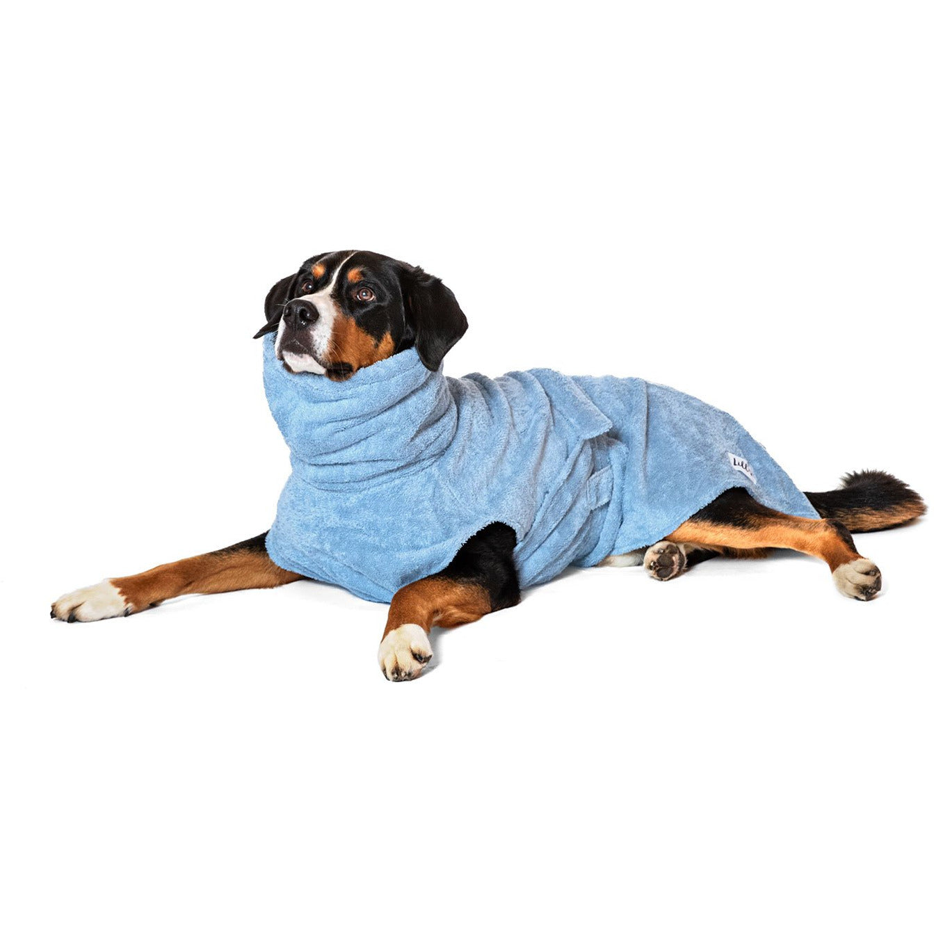 Hundebademantel aus Bio-Baumwolle "Ocean Blue" - Lottes Liebling (Inh. Marion Ots)