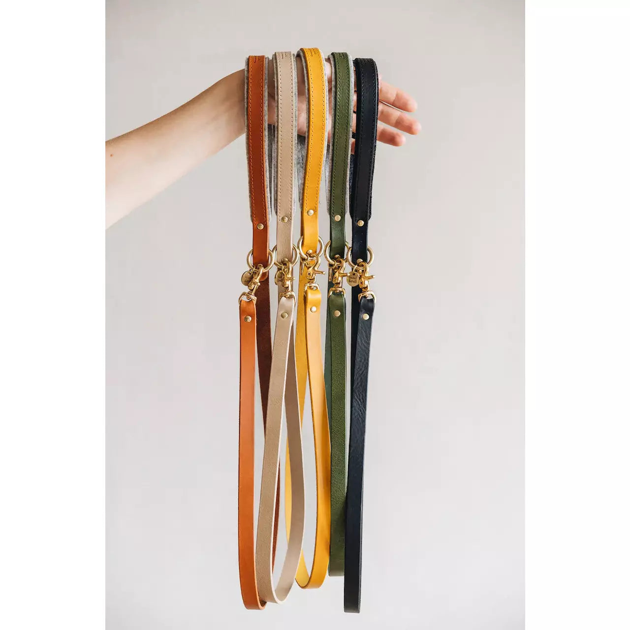 Kurze Hundeleine aus Leder Hitch Air