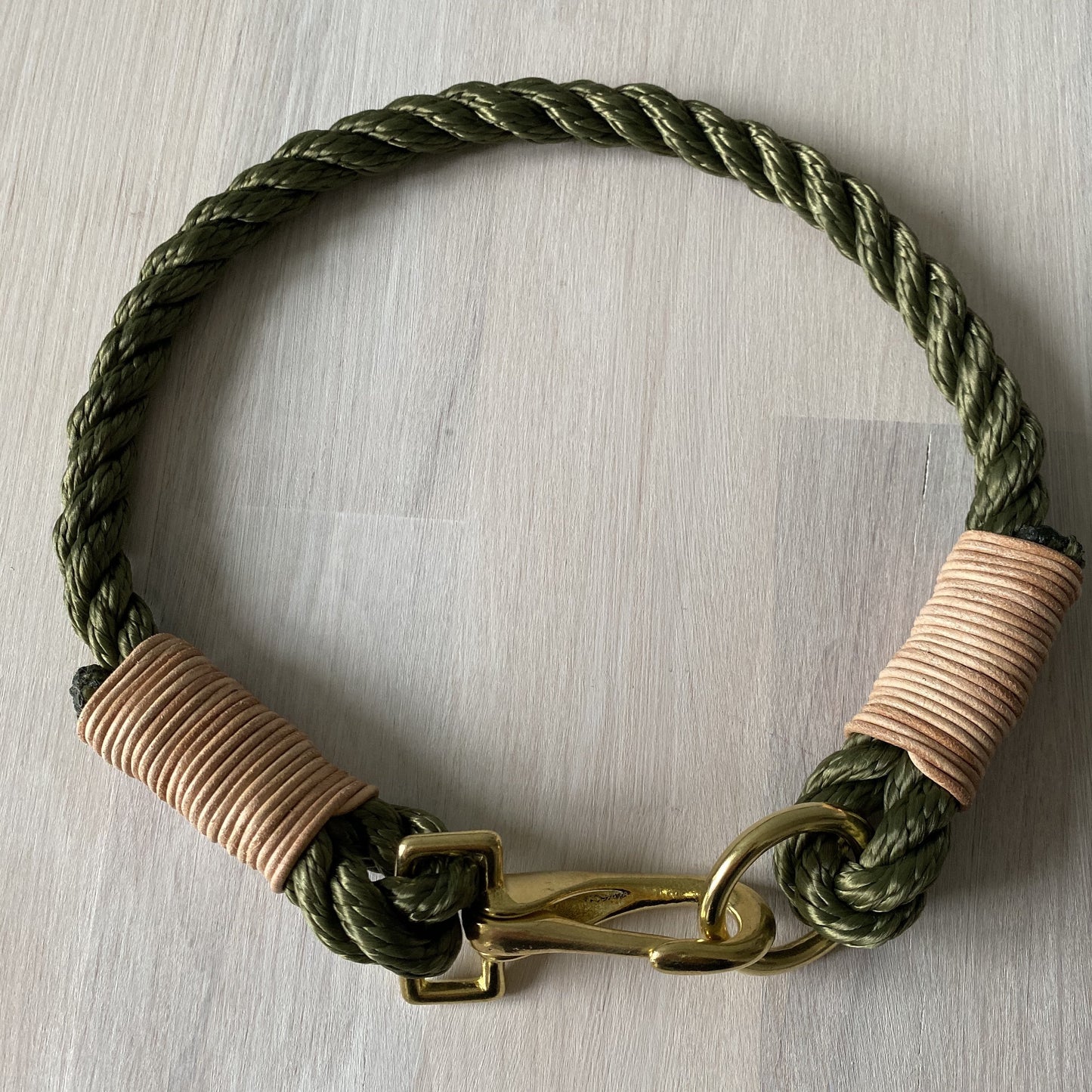 Hundehalsband Khaki - Lottes Liebling (Inh. Marion Ots)