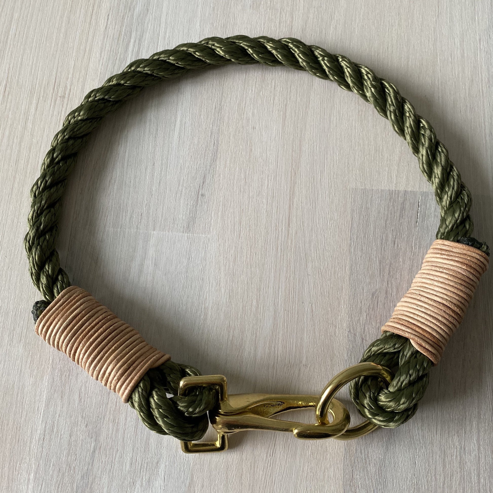 Hundehalsband Khaki - Lottes Liebling (Inh. Marion Ots)