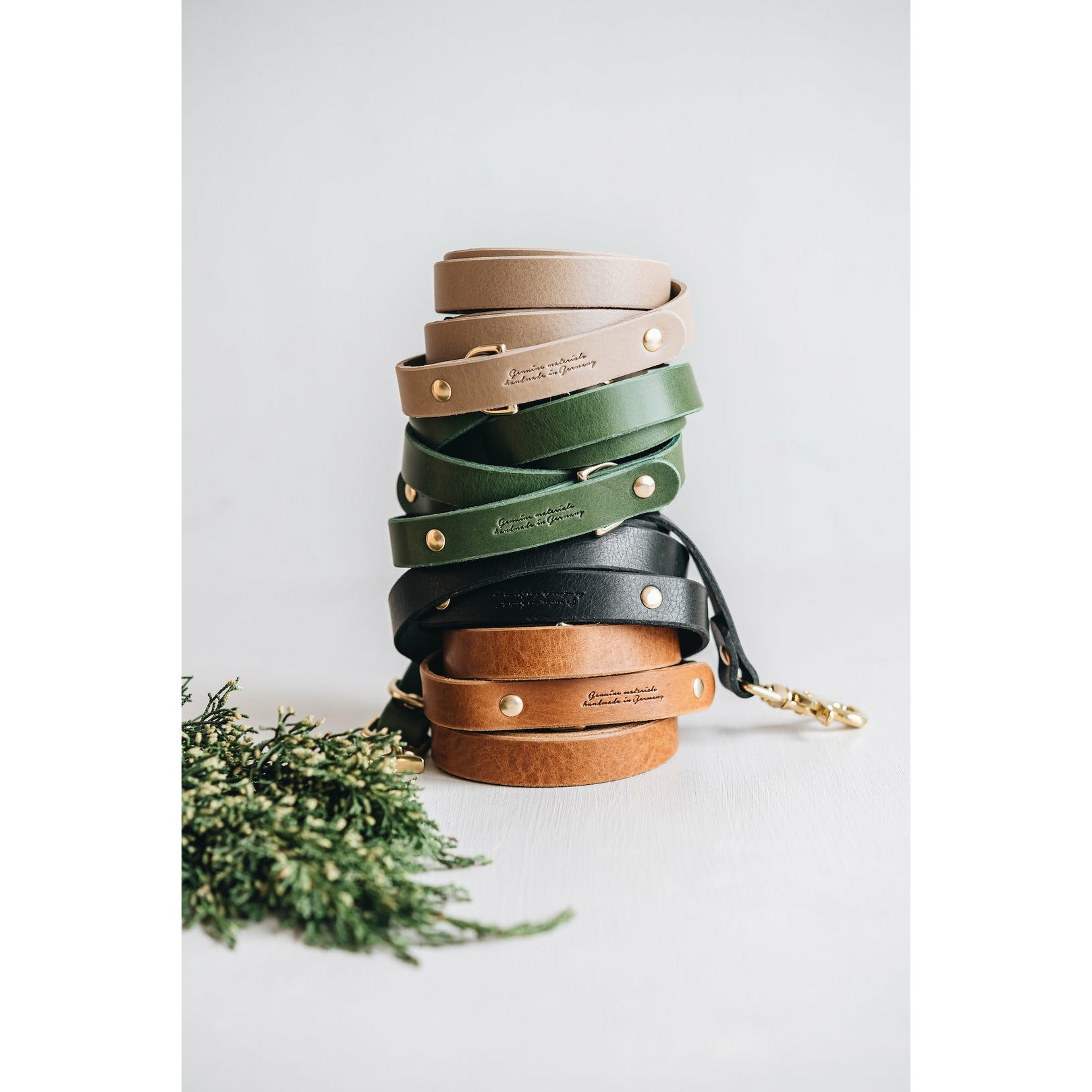 Hundeleine aus Leder in verschiedenen Farben und Längen