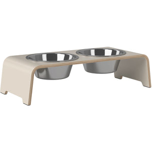 dogBar® HPL cashmere grey mit Edelstahl