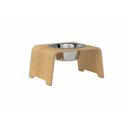 dogBar® Single Eiche Natur mit Edelstahl