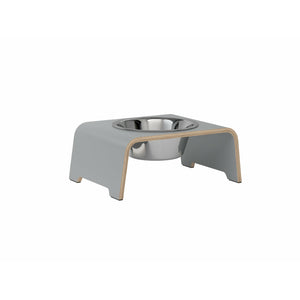 dogBar® Single grau mit Edelstahl