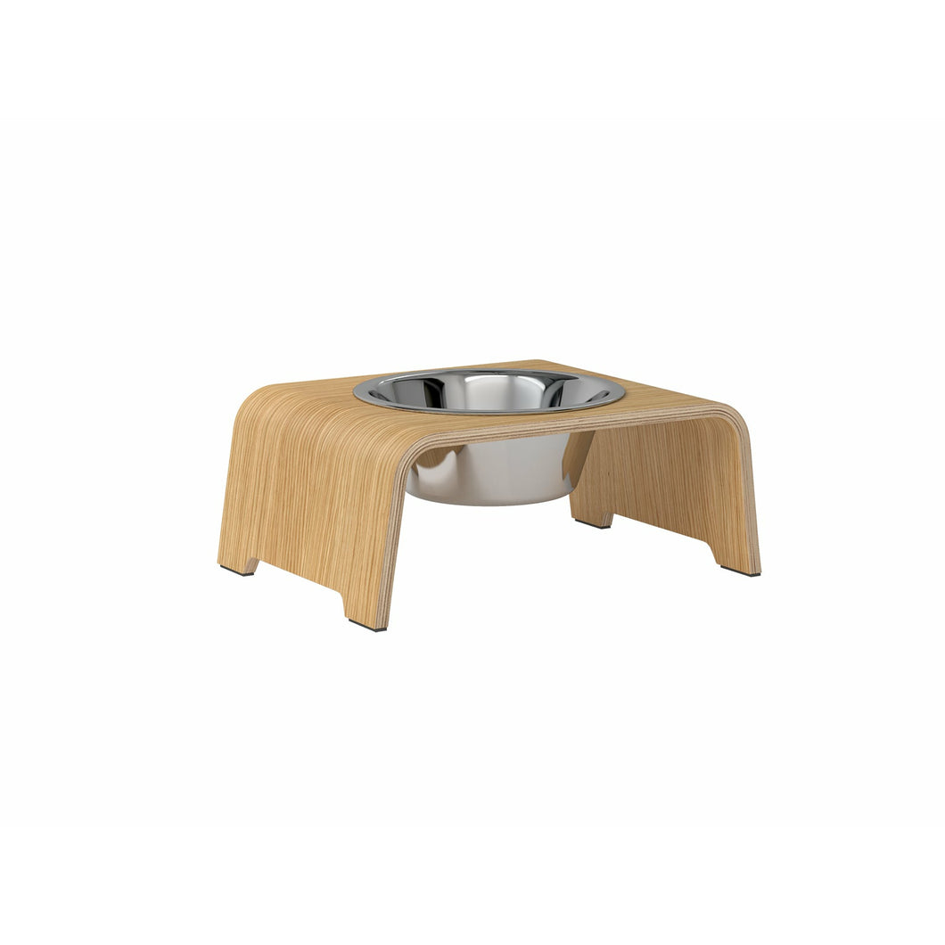 dogBar® Single Eiche Natur mit Edelstahl