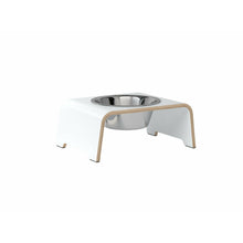Load image into Gallery viewer, dogBar® Single weiß mit Edelstahl