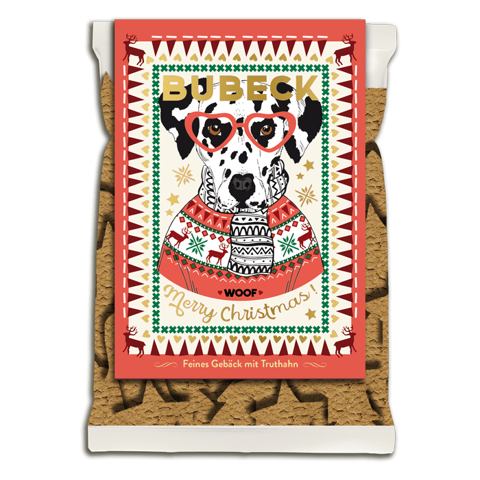 Weihnachtskeks Dalmatiner - feines Gebäck mit Truthahn - Lottes Liebling (Inh. Marion Ots)